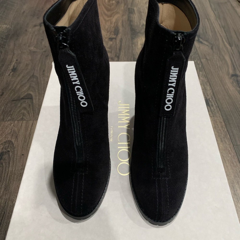 Jimmy Choo Brayden Heeled Ankle Boots Sz 7
